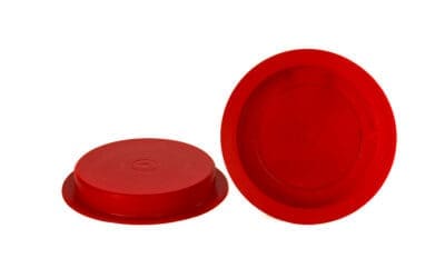 Tampas plásticas com abas